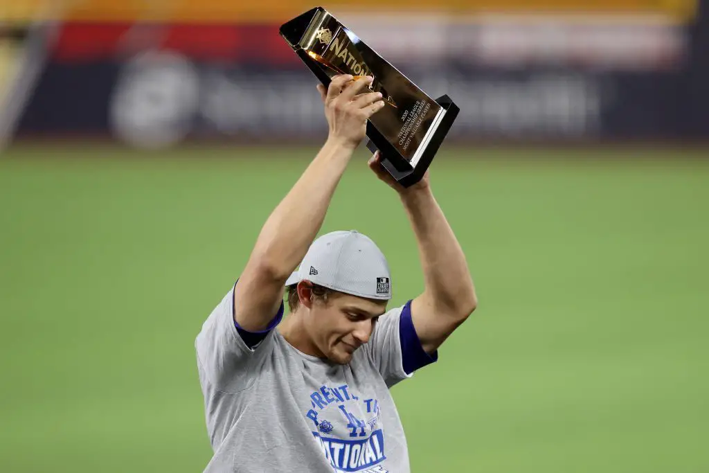 Dodgers Corey Seager Wins the NLCS MVP Award After Game 7 Win