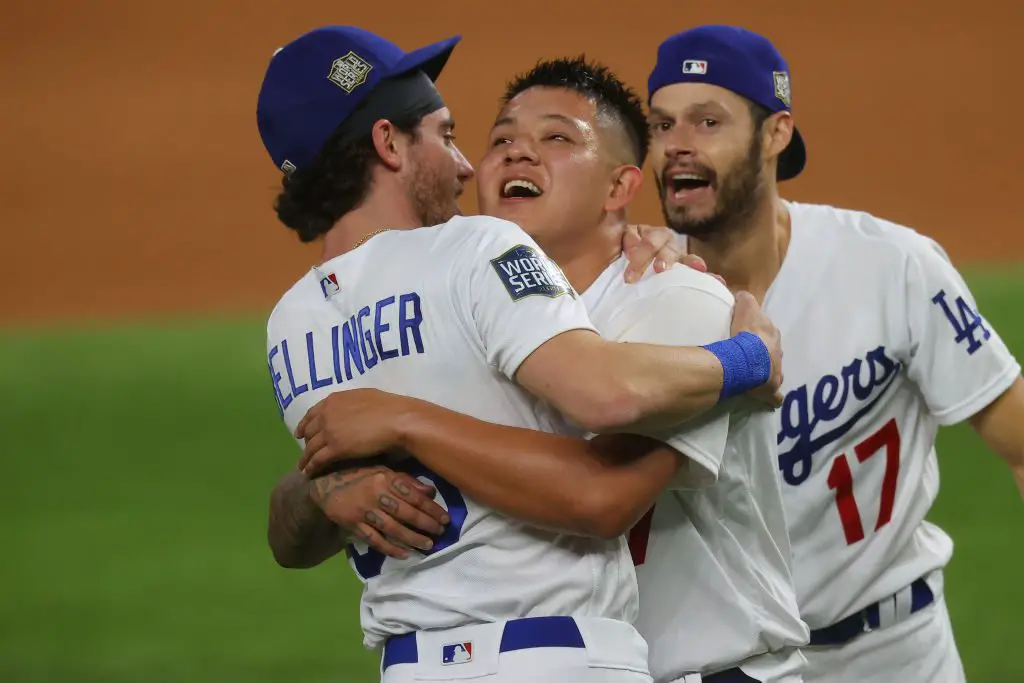 Julio Urias #7 LA Dodgers 2020-World-Series-Champions White