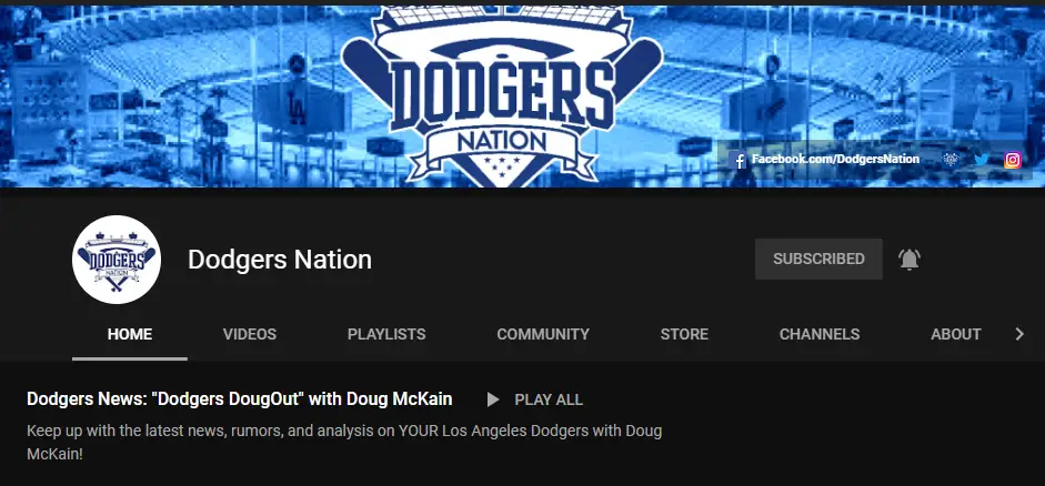 Dodgers YouTube