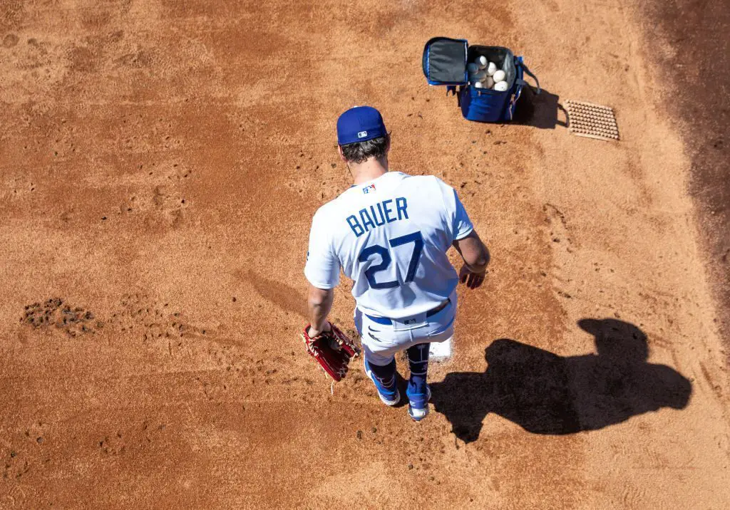 Trevor Bauer Pitches With One Eye Shut - Stadium