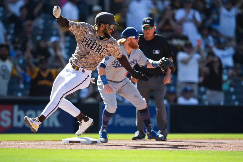 Fernando Tatis Jr. #23 and Ha-Seong Kim of the San Diego Padres News  Photo - Getty Images