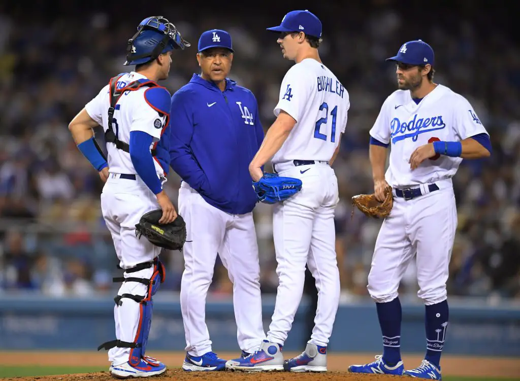 Walker Buehler helps Dodgers keep the heat on Giants – Orange County  Register