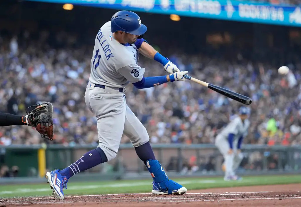 Dodgers' A.J. Pollock replaced by Matt Beaty after 0 for 11 - Los