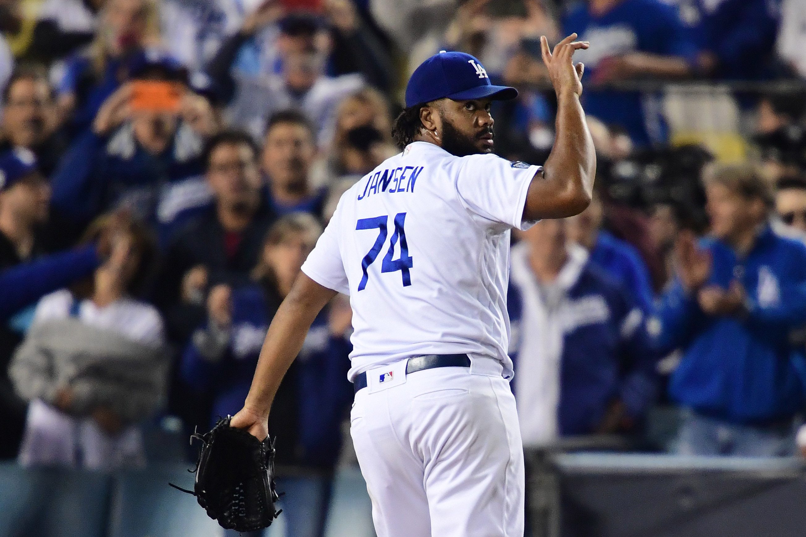 Los Angeles Dodgers fans buy sign at Fenway Park thanking Boston