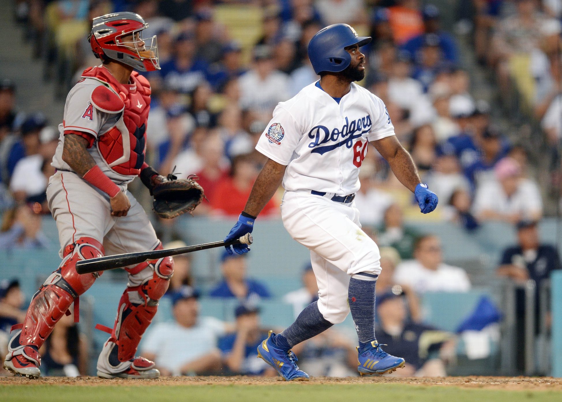 Dodgers' Andrew Toles arrested after sleeping behind Florida airport