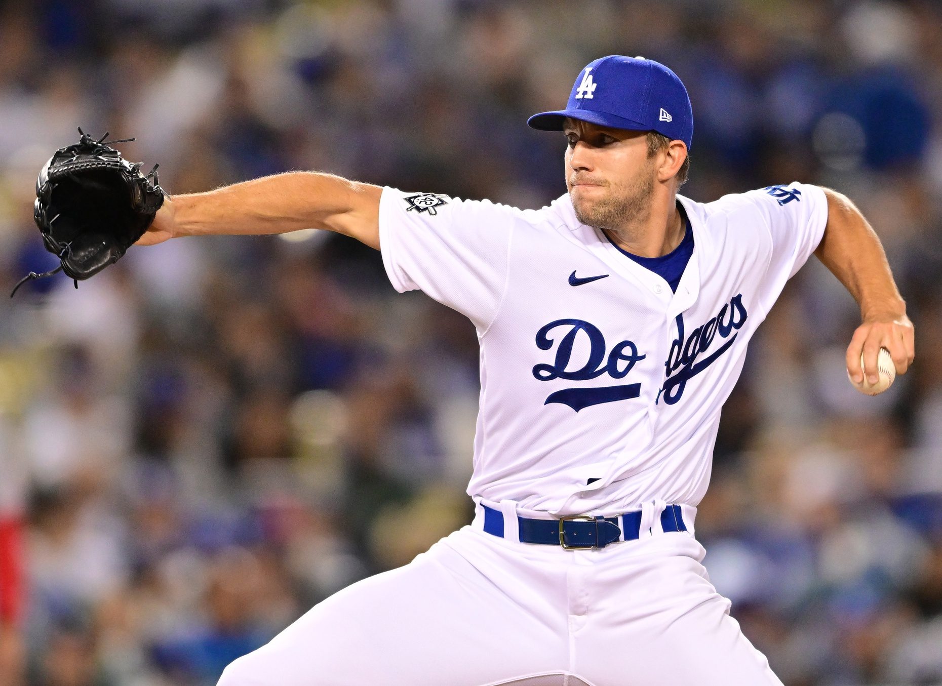 Los Angeles Dodgers starting pitcher Tyler Anderson (31) gets set to pitch  during a MLB regular season game between the Los Angeles Dodgers and New Yo  Stock Photo - Alamy