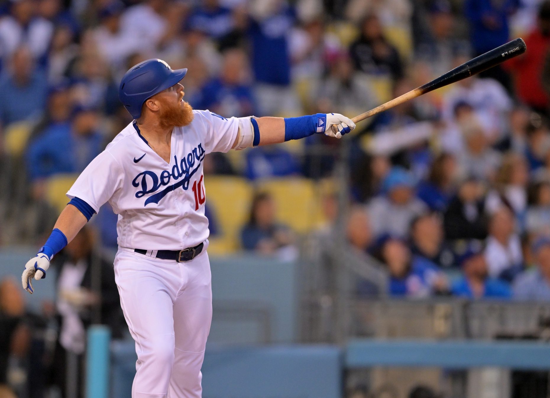 Justin Turner gets back in the batter's box for first time since