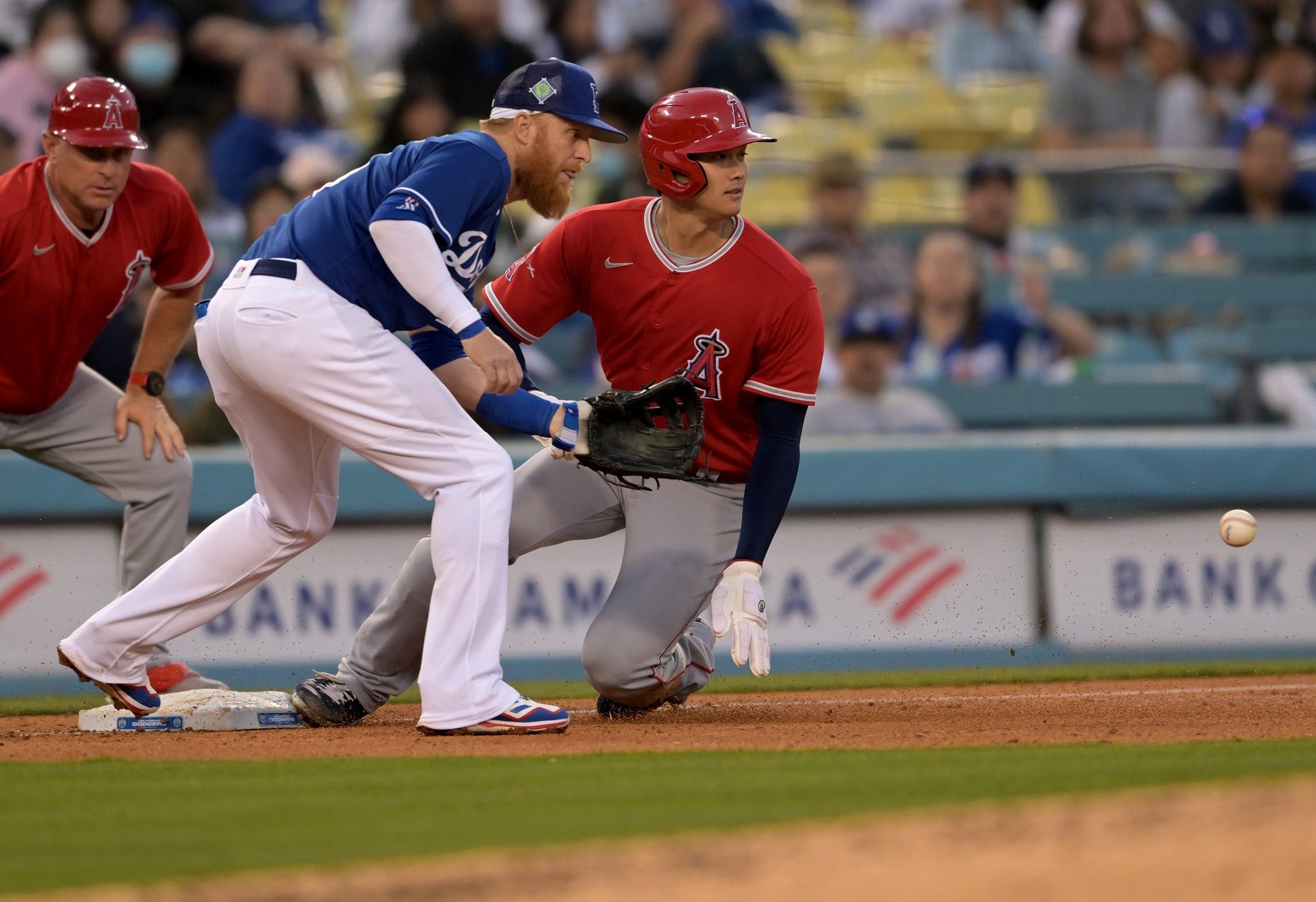 Mike Trout signed Dodger Stadium 8x10 photo