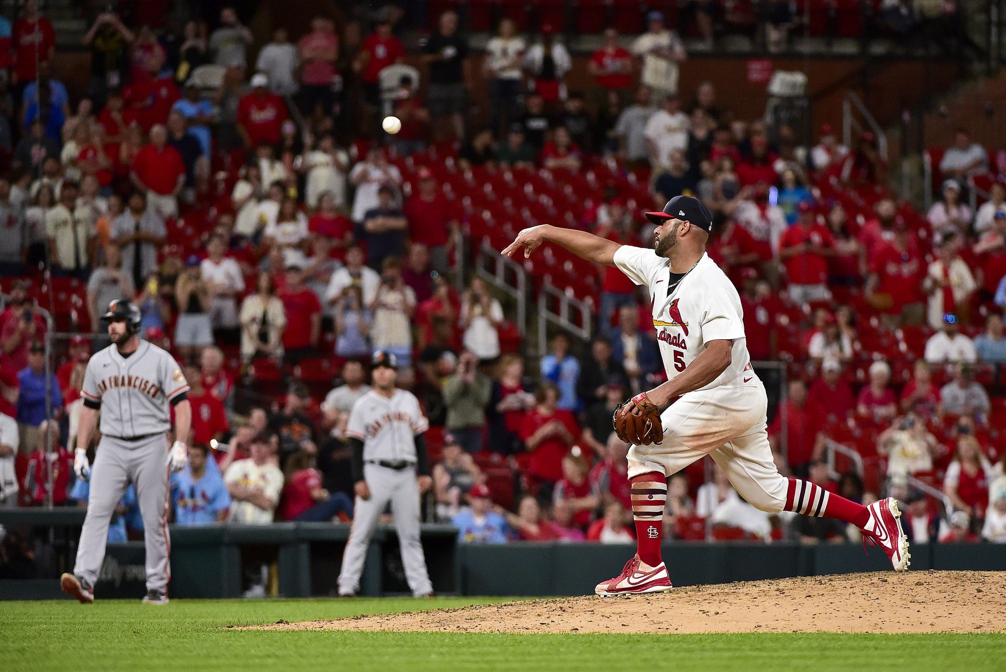 Albert Pujols' First Career MLB Pitching Appearance 