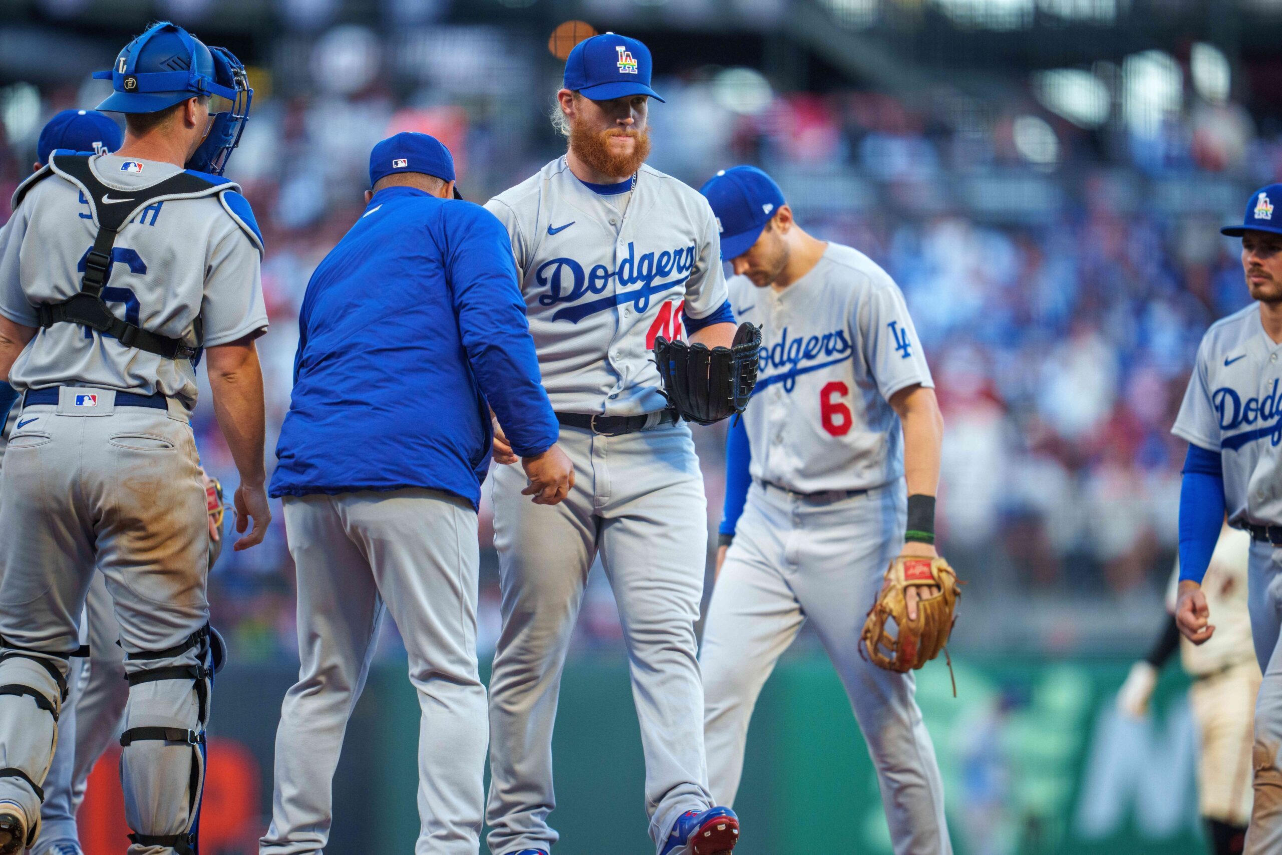 Dodgers podcast: Dustin May, Blake Treinen & playoff pitching