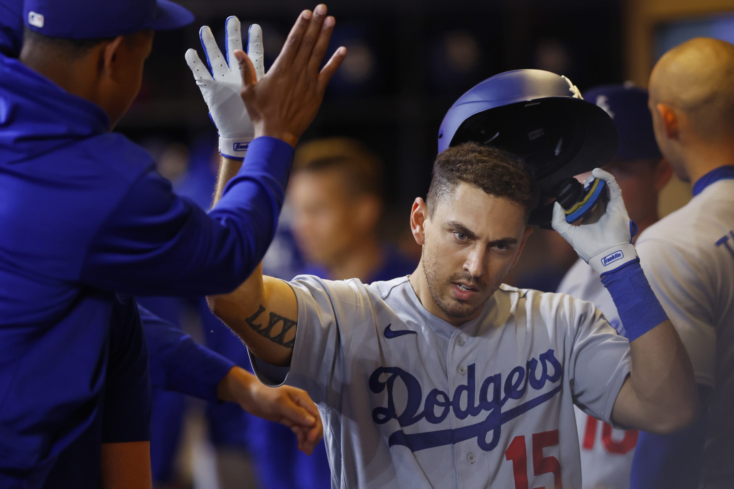 Los Angeles Dodgers on X: Looking good in those @redturn2 jerseys