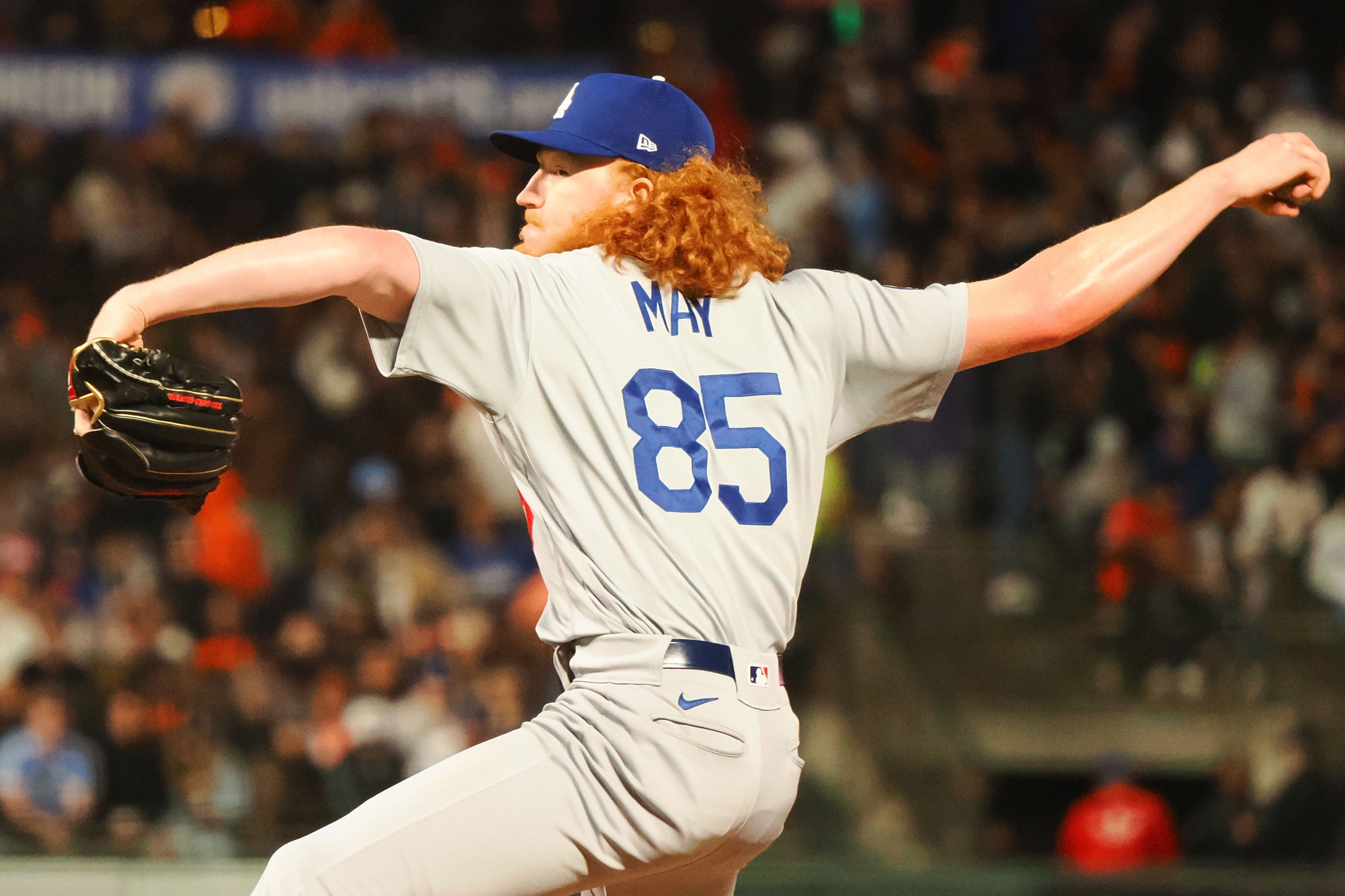 Dustin May no-hits Giants for 5 innings, Dodgers win 5-0