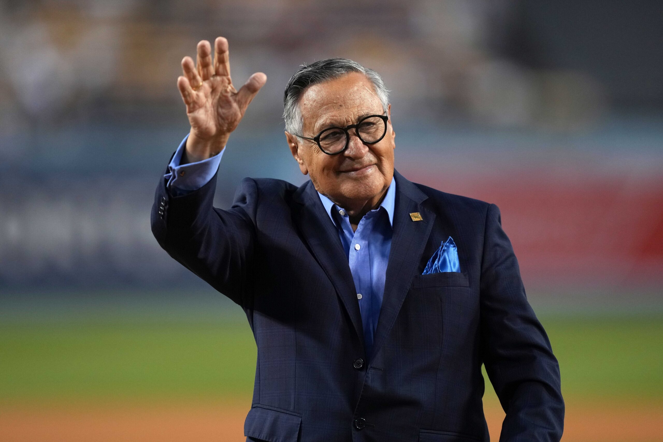 Retired, legendary Dodgers Spanish broadcaster Jaime Jarrin