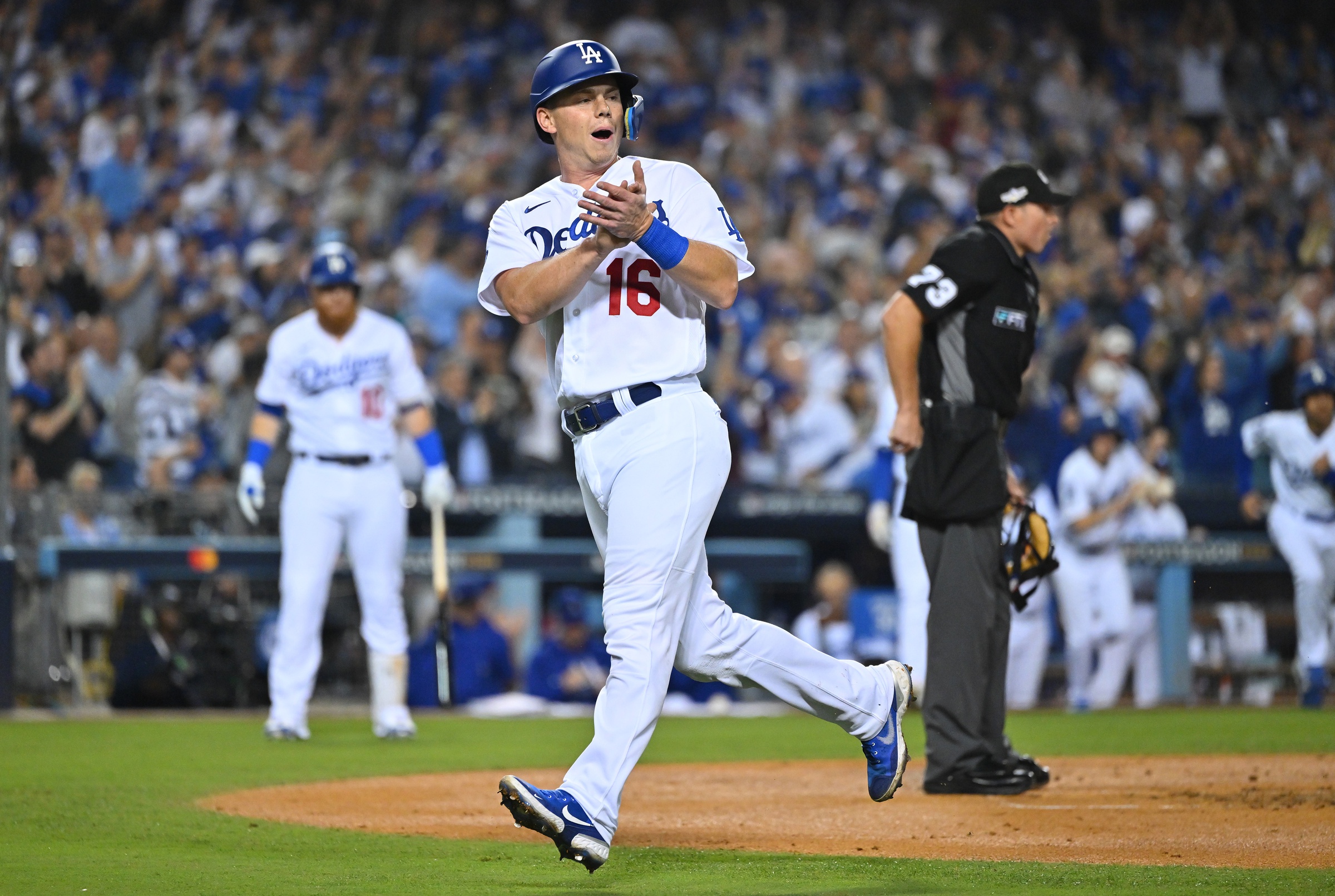 Will Smith of the Los Angeles Dodgers during the Sunday afternoon