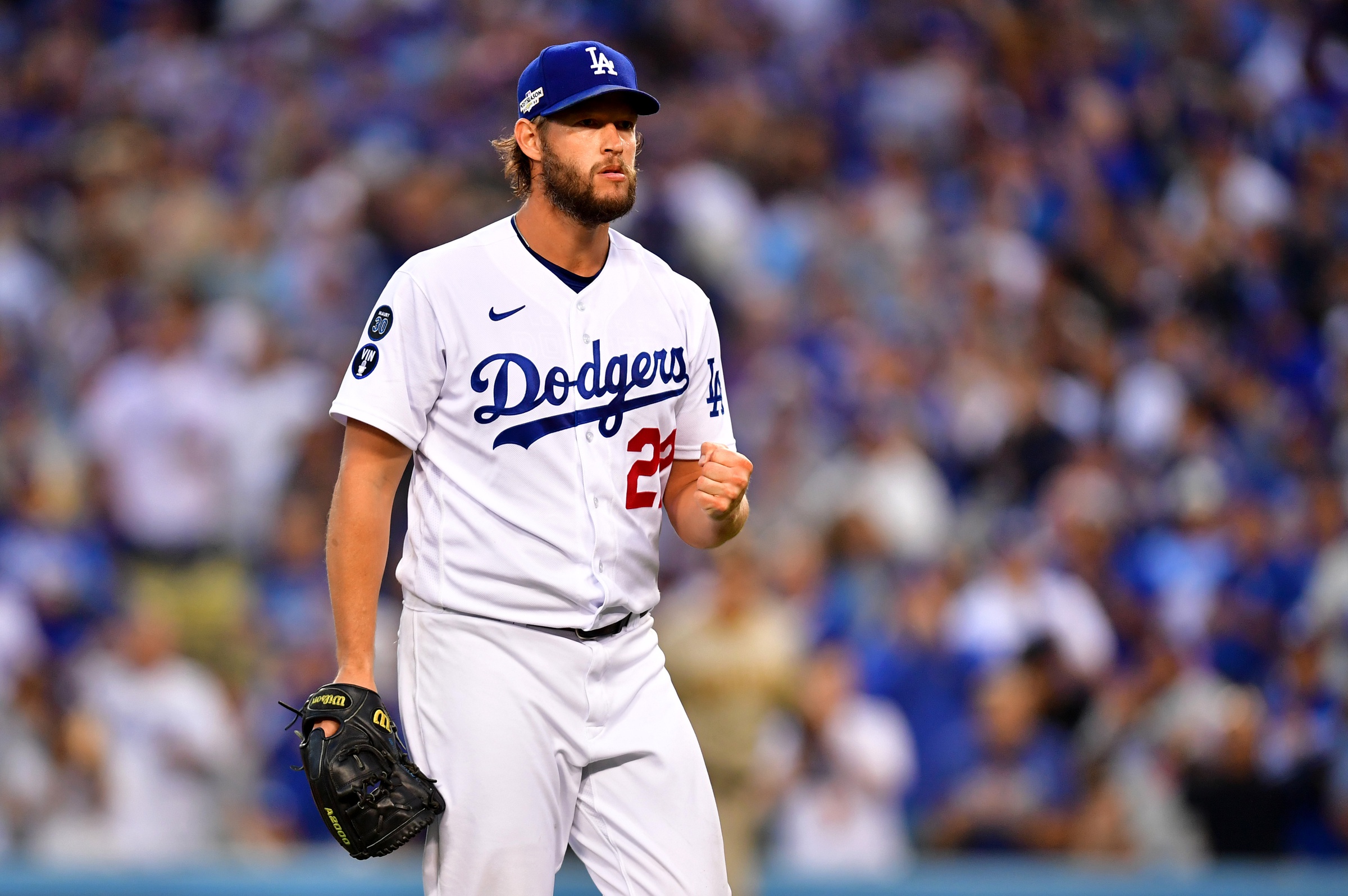 Clayton Kershaw Game-Used Jersey: 99th Career Win, 12 Strikeouts