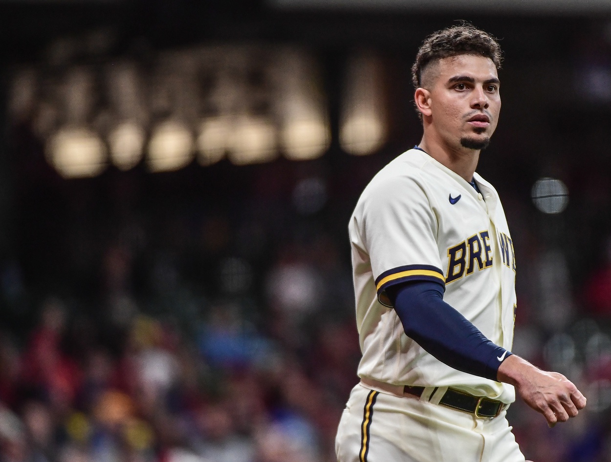 Brewers' Willy Adames gets mixed updates after getting hit by foul ball