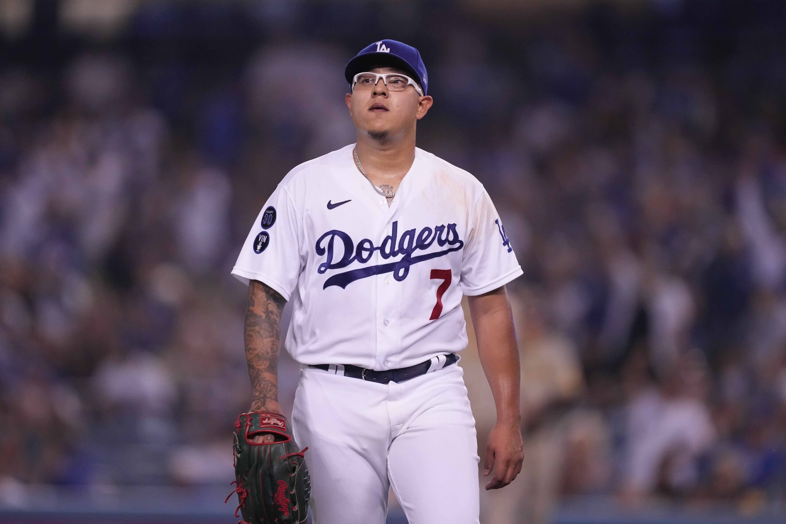 2023 Topps #280 Julio Urias Los Angeles Dodgers,  in 2023