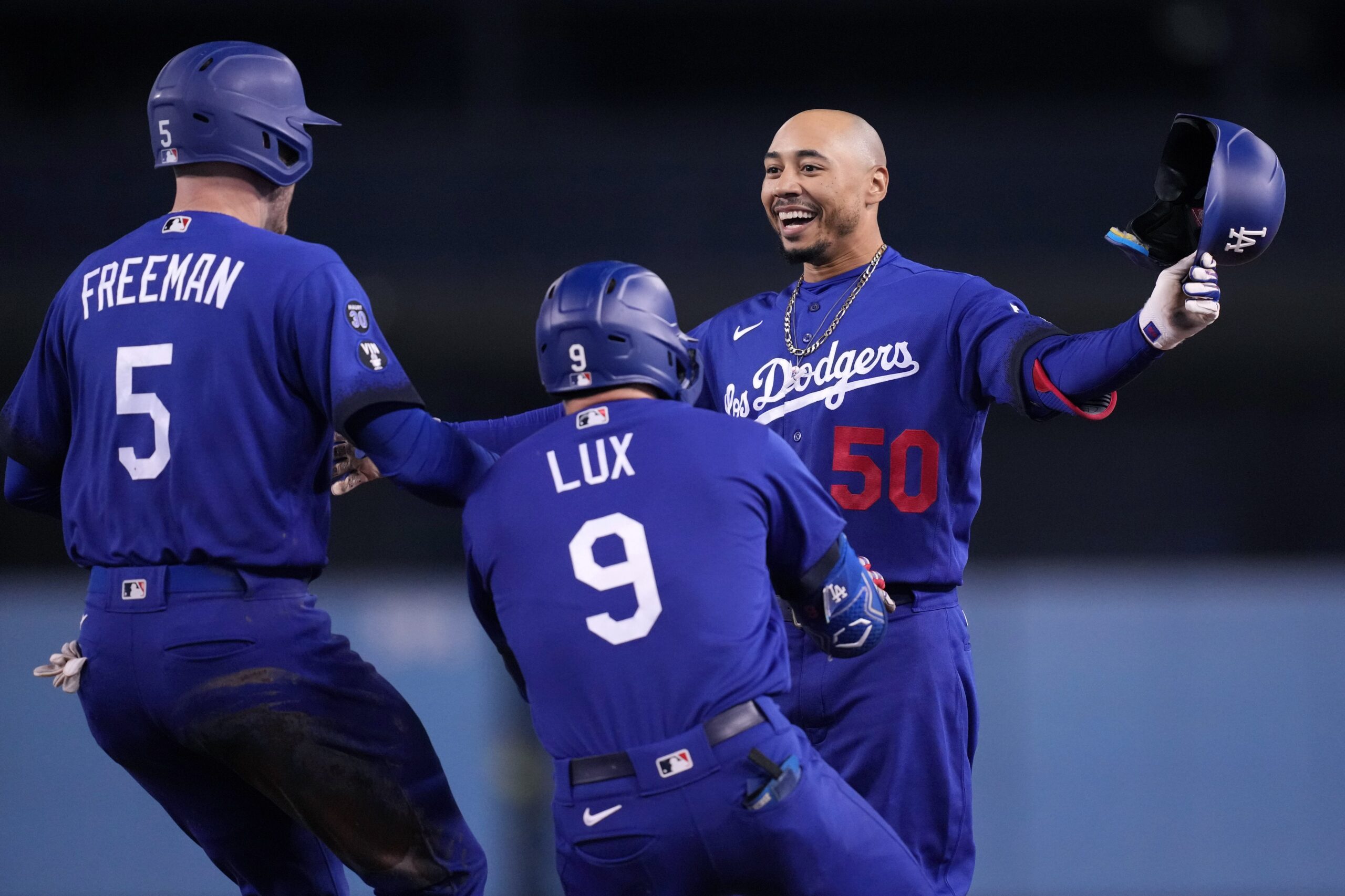 Dodgers' Lux celebrated way too early vs. Giants