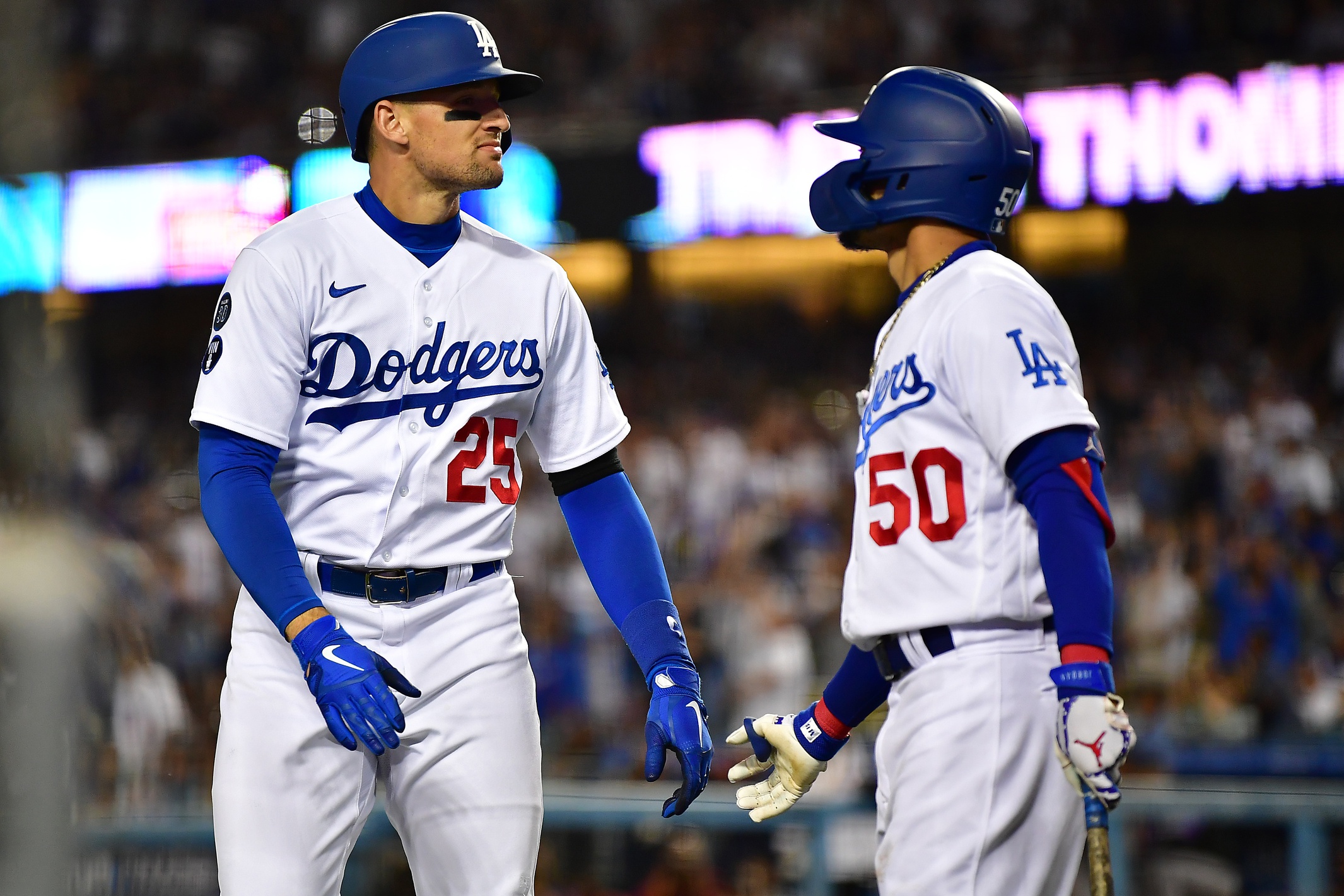 Why Dodgers must start Trayce Thompson over Mookie Betts, James