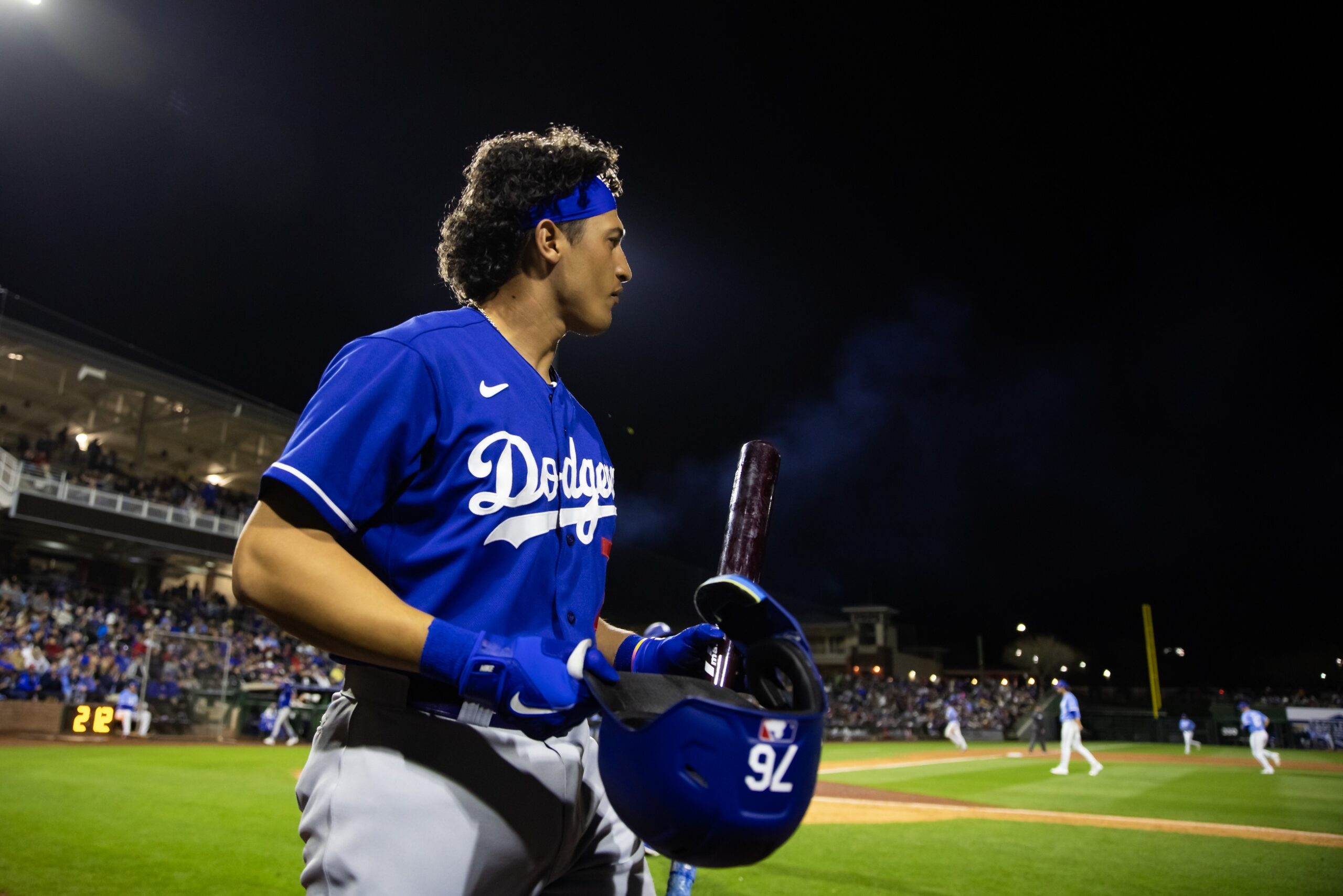 Dodger Notes: Arozarena Reacts, Roster Cuts, Barnes on Prospects, Vesia Aims, Dodger Retires & More