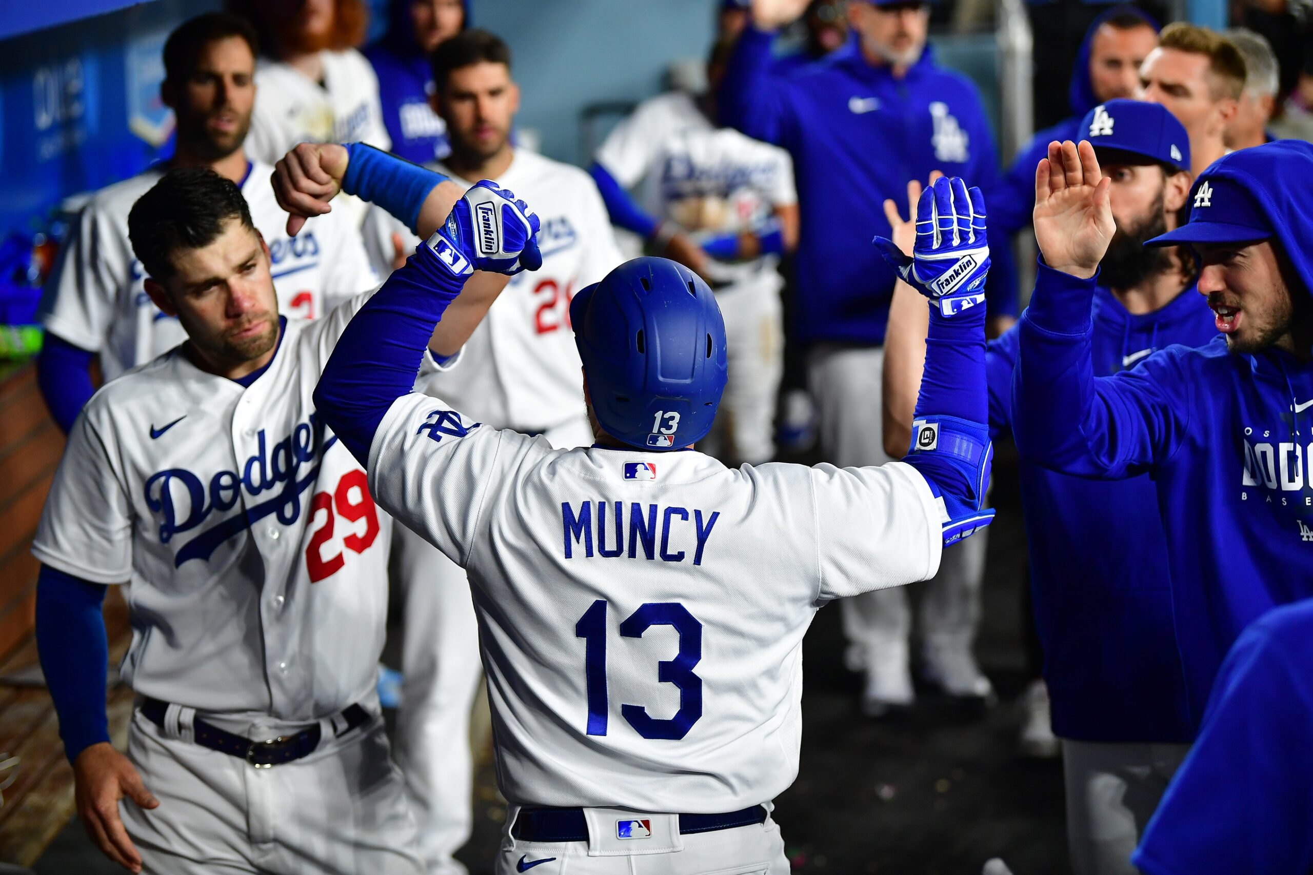 Max Muncy shared what was said in his exchange with Bumgarner