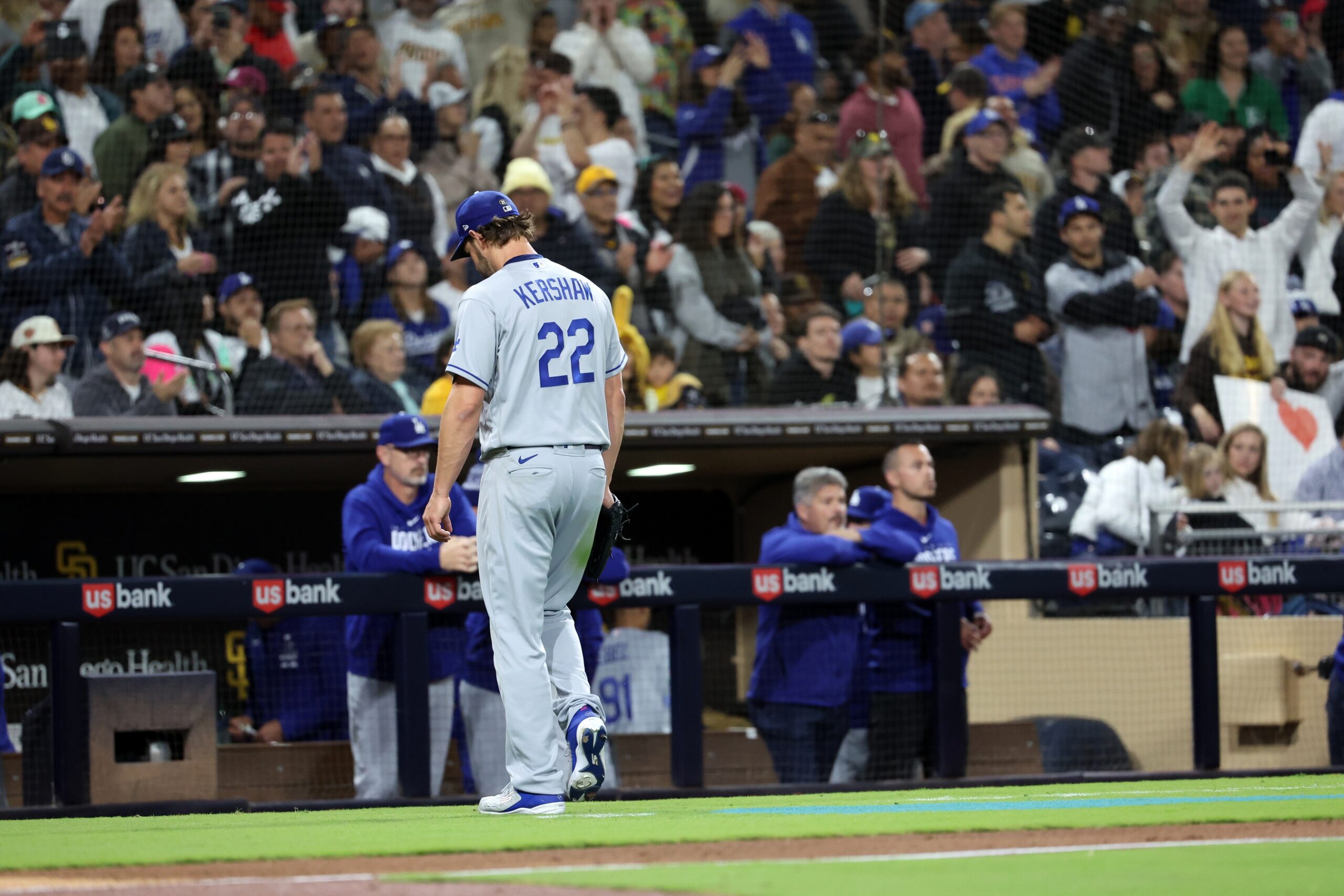 Clayton Kershaw isn't upset about meme Padres displayed on