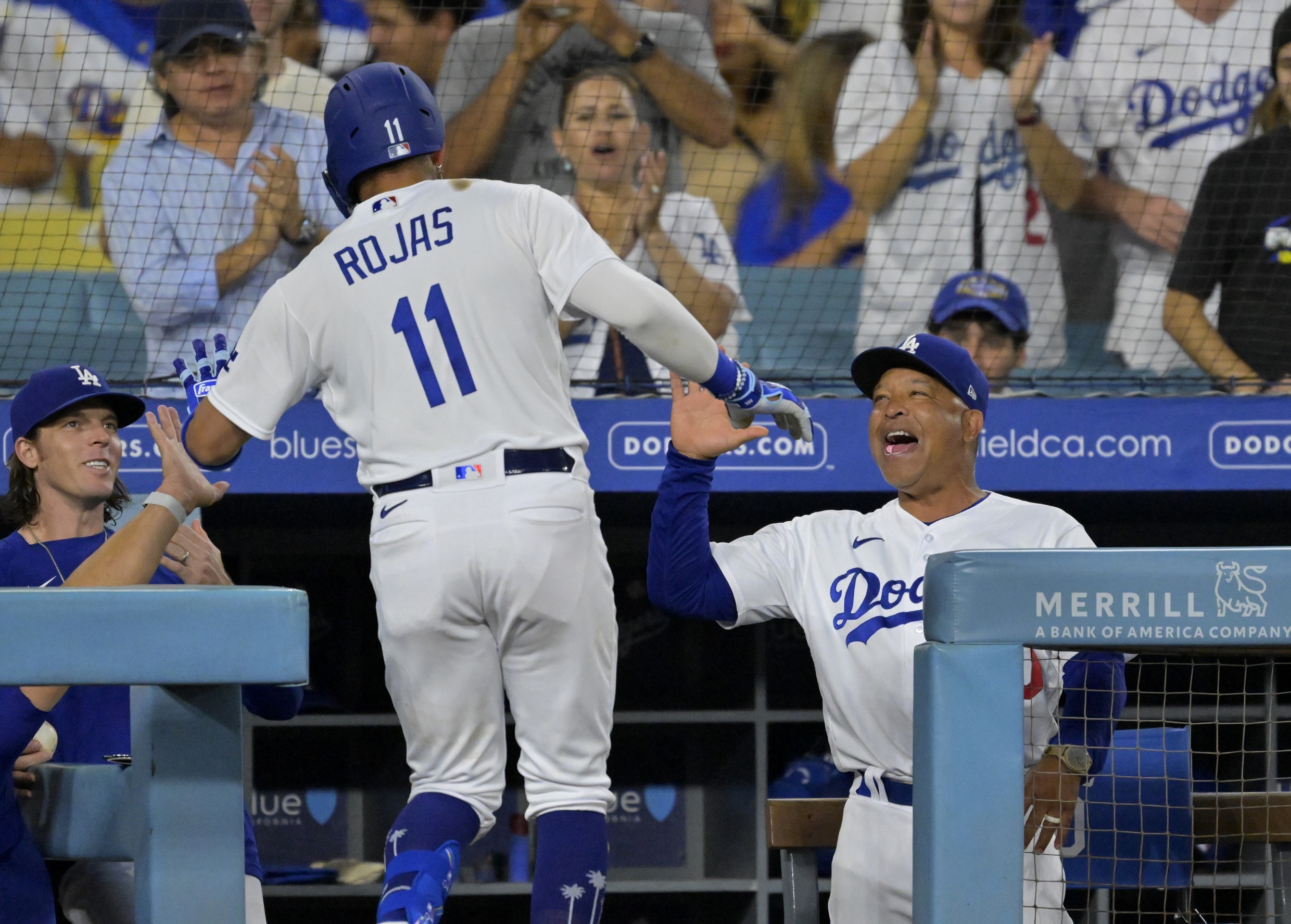 Hitting dingers at Dodger's stadium to celebrate our new