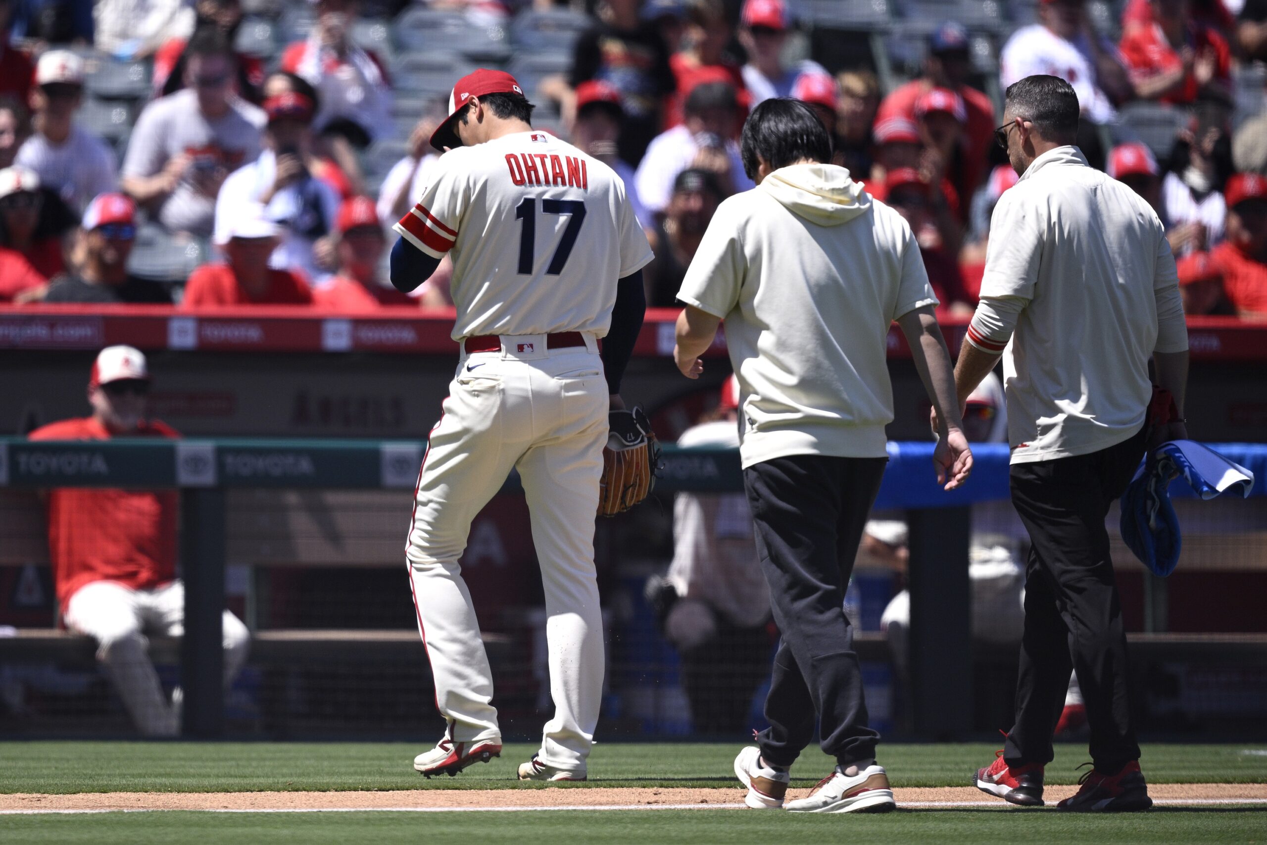 Dodgers Top Offseason Target Shohei Ohtani Injured in Angels Doubleheader,  Won't Pitch Again This Year