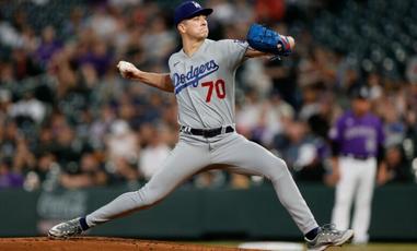 Los Angeles Dodgers on X: Miggy pitching with Charlie Freeman's
