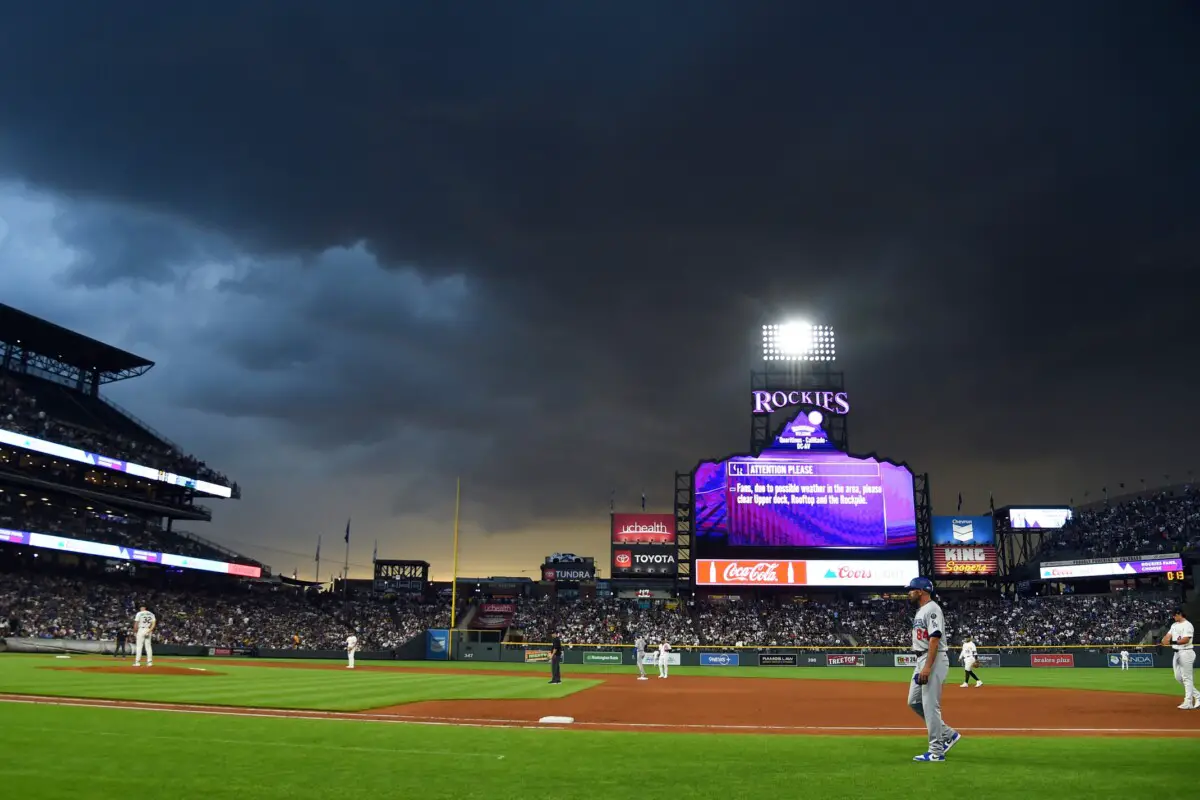 Dodgers, Rockies Announce When Wednesday’s Game Will Resume Following Rain Delay
