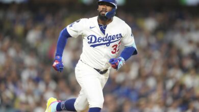 Dodgers’ Teoscar Hernandez Breaks Down Defensive Miscue in NLDS Game 1