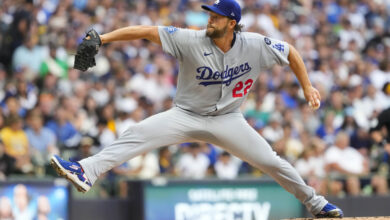 Dodgers Lineup vs Giants: Max Muncy Out, Clayton Kershaw’s Final Home Game