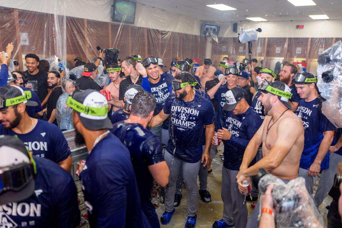 Dodgers Notes: LA Wins NL West Again, Wild Celebration, Key Reliever May Not Return