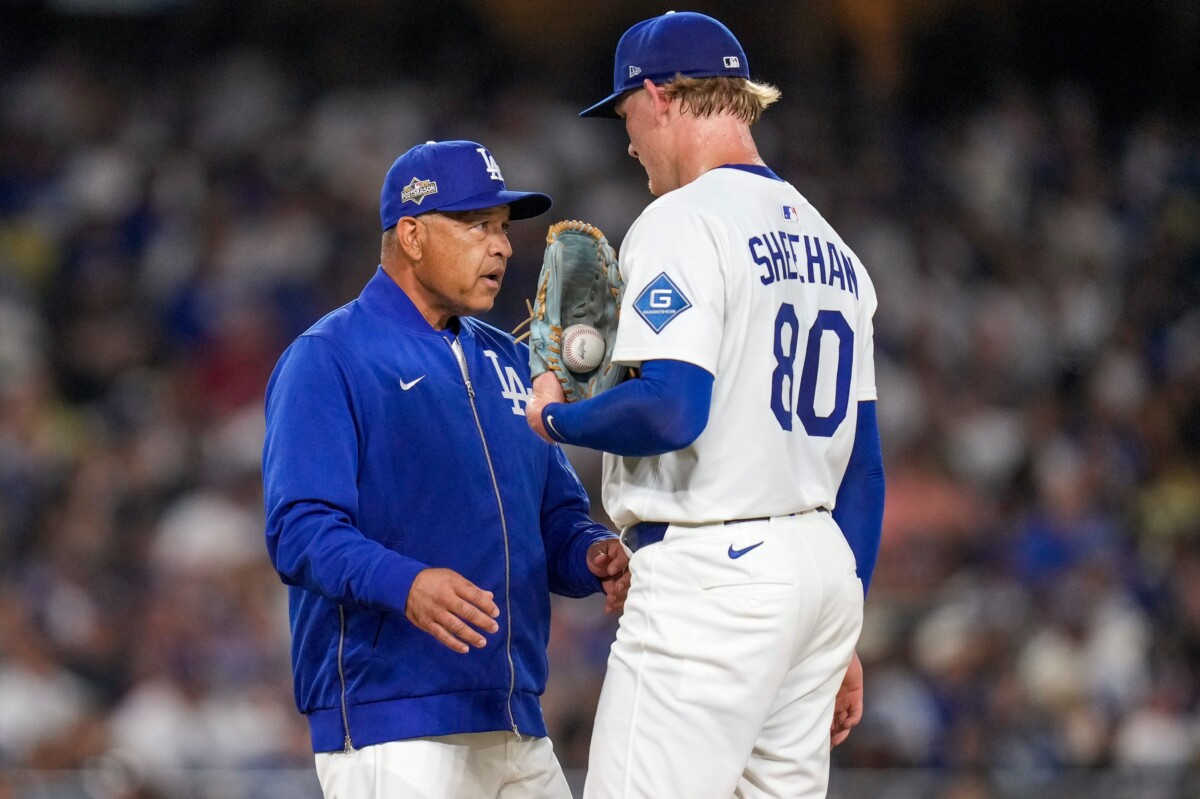 Dodgers Pull Tyler Glasnow in 7th Inning, Phillies Immediately Score Off Emmet Sheehan in Game 4