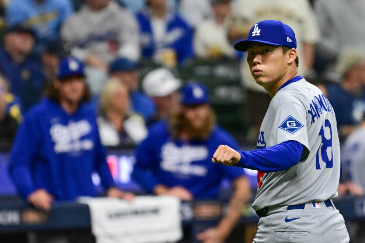 Yoshinobu Yamamoto Throws Complete Game as Dodgers Beat Brewers, Take 2-0 NLCS Lead