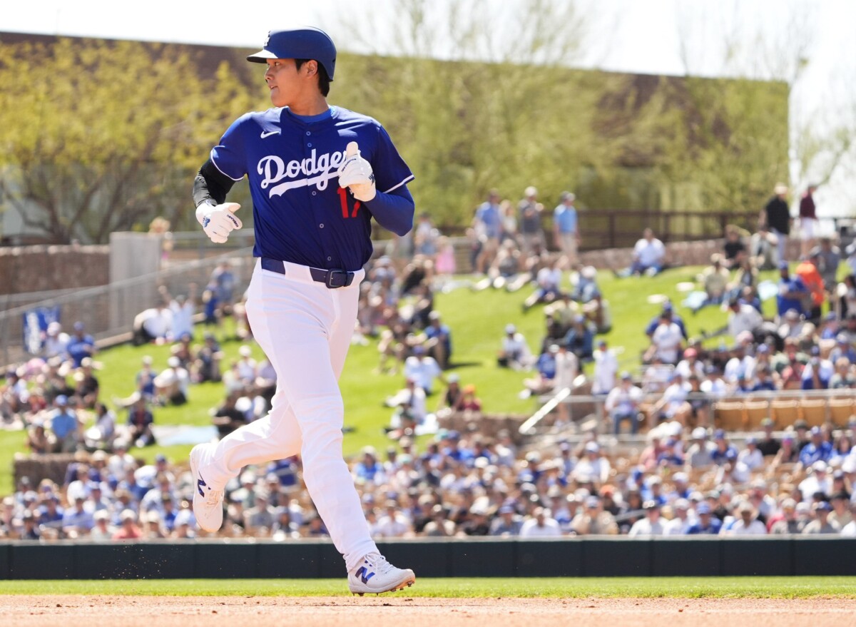 Los Angeles Dodgers superstar Shohei Ohtani at 2025 spring training.