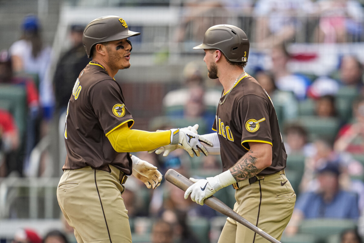 San Diego Padres All-Stars Manny Machado and Jackson Merrill in 2025.