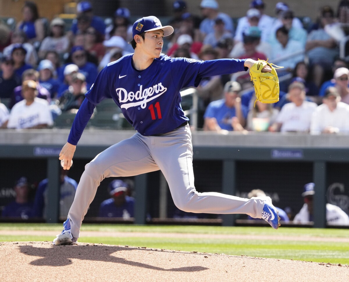 Dodgers' Roki Sasaki Looking for Bounce-Back Second Spring Training Start After Rough Debut