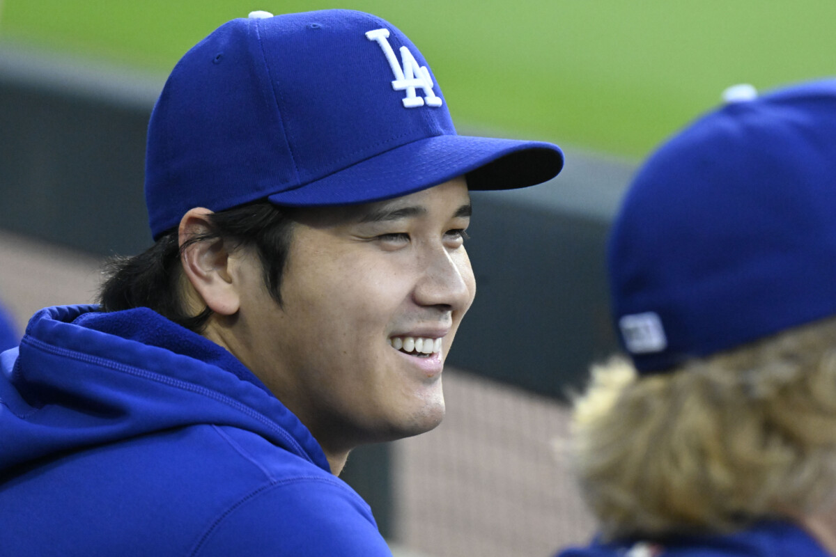Jun 12, 2026; Chicago, Illinois, USA;  Los Angeles Dodgers two-way player Shohei Ohtani (17) is seen in the dugout during the game against the Chicago White Sox  at Rate Field. Mandatory Credit: Matt Marton-Imagn Images