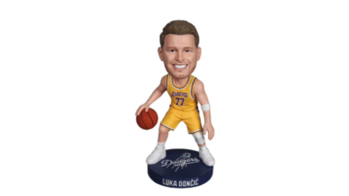 The Luka Doncic Dodgers bobblehead was given out on Aug. 21, 2026. Credit: Dodgers