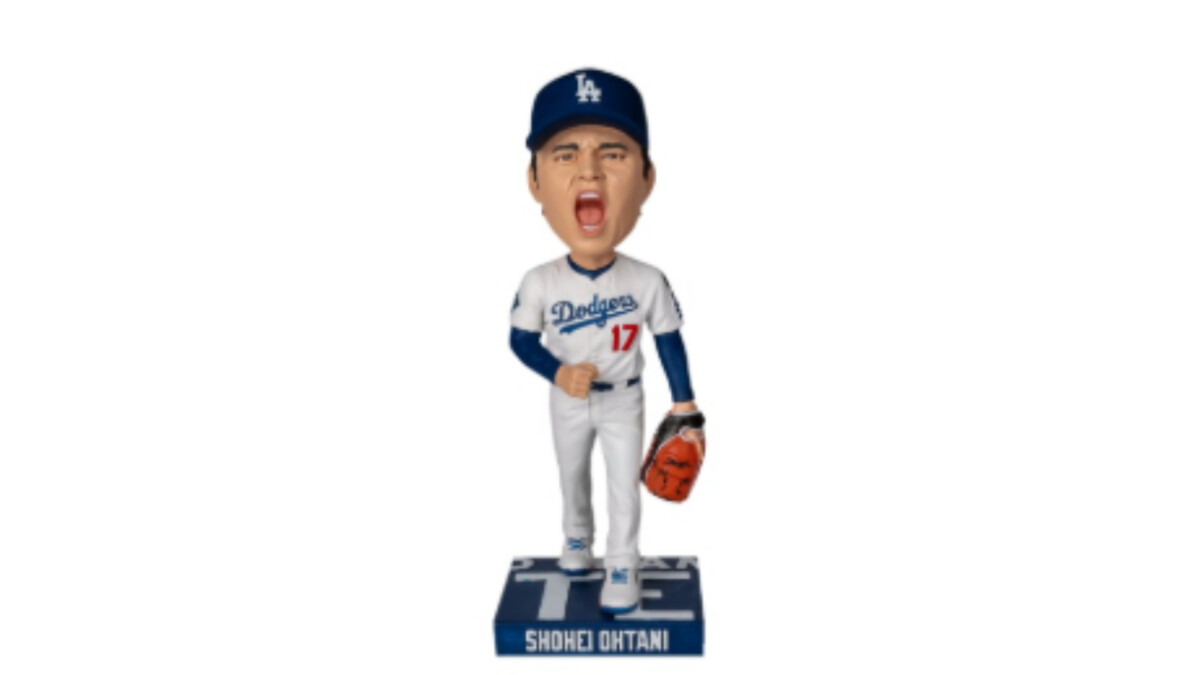 The Shohei Ohtani "Starter Series" bobblehead was given out on Aug. 22, 2026. Credit: Dodgers