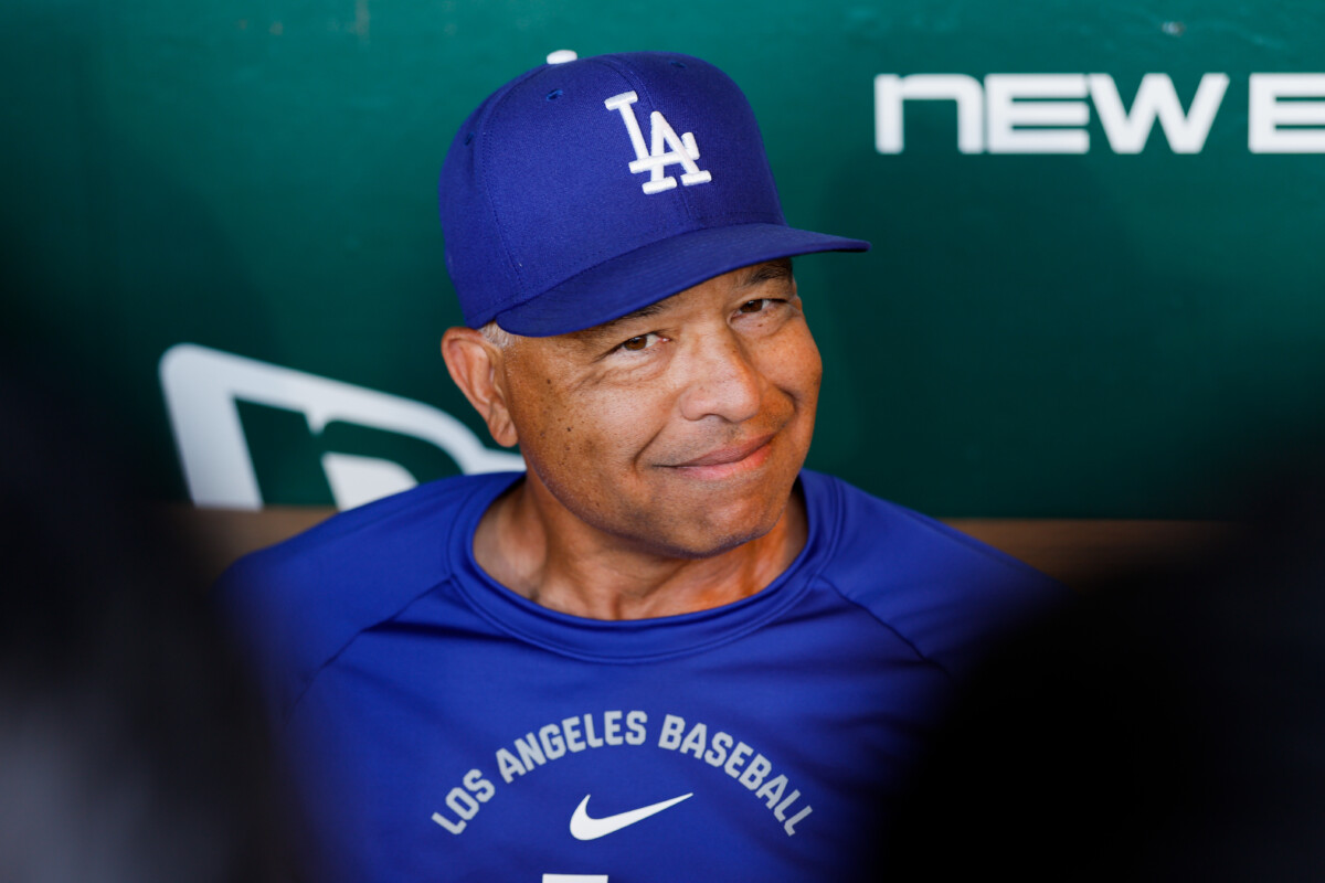 Jul 1, 2026; West Sacramento, California, USA; Los Angeles Dodgers manager Dave Roberts (30) talks with media before the game against the Athletics at Sutter Health Park. Mandatory Credit: Sergio Estrada-Imagn Images