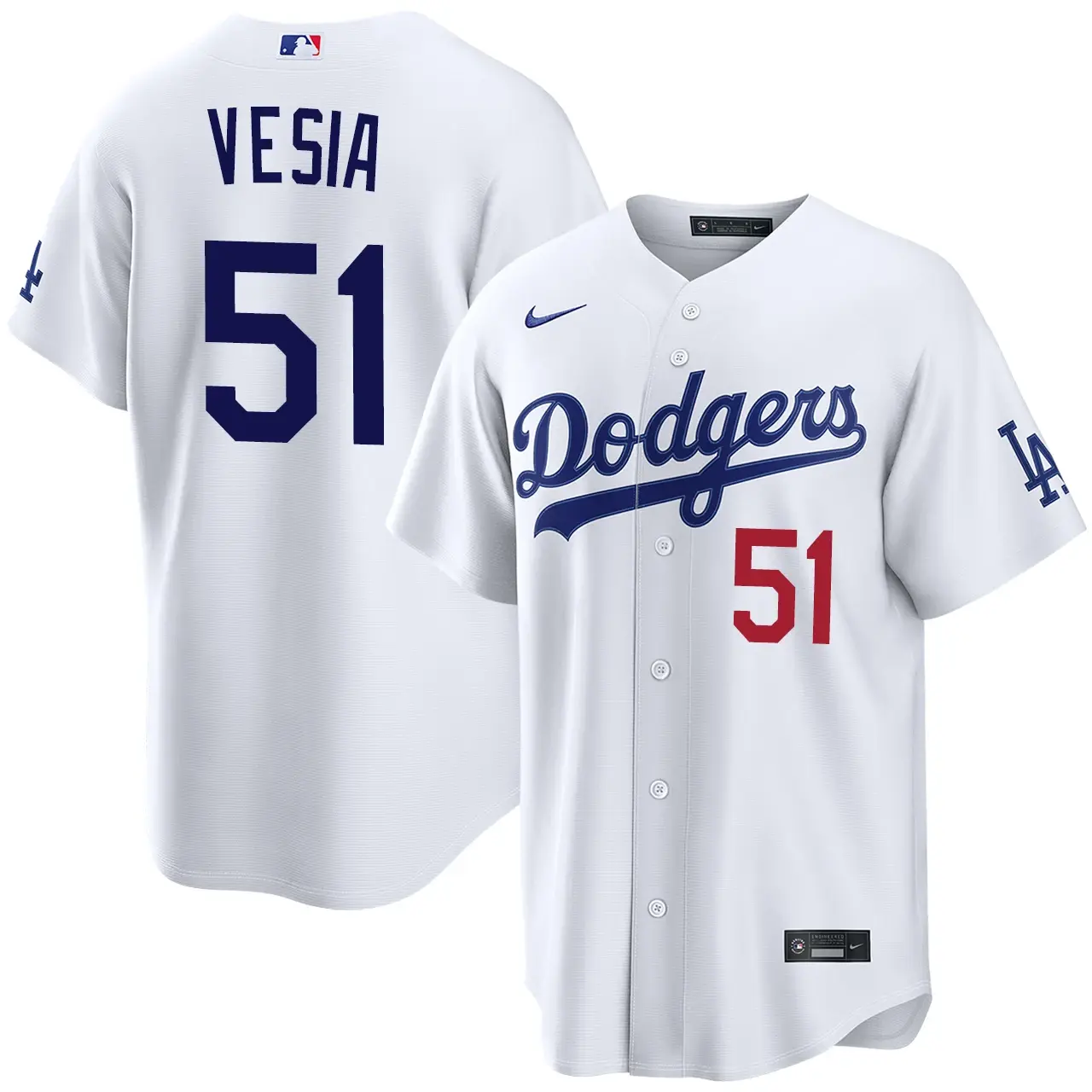 Dodgers Nation and YMPK Law Group giveaway of a Dodgers Alex Vesia jersey or jersey of another player of your choice