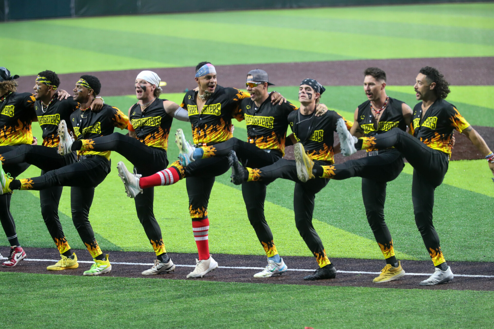 The Firefighters brought the heat for the first time to Wrigley Field in Chicago as they took on the Savannah Bananas. Their